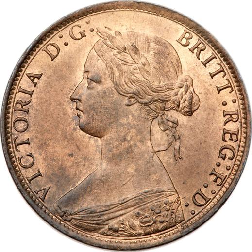 Obverse Halfpenny 1872 - Coin Value - United Kingdom, Victoria