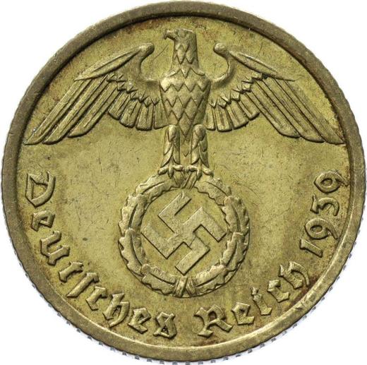 Reverse 10 Reichspfennig 1939 F "Type 1936-1939" -  Coin Value - Germany, Third Reich