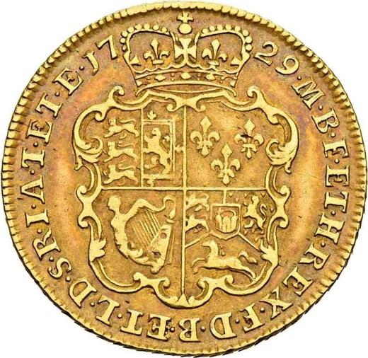 Rewers monety - 1 gwinea 1729 EIC "Portret w młodych latach" - cena złotej monety - Wielka Brytania, Jerzy II