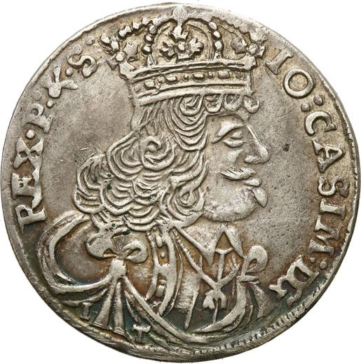 Obverse Ort (18 Groszy) 1657 IT SCH - Silver Coin Value - Poland, John II Casimir