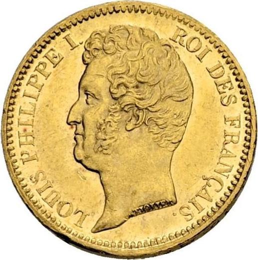 Obverse 20 Francs 1831 W "Impressed edge" - Gold Coin Value - France, Louis Philippe I