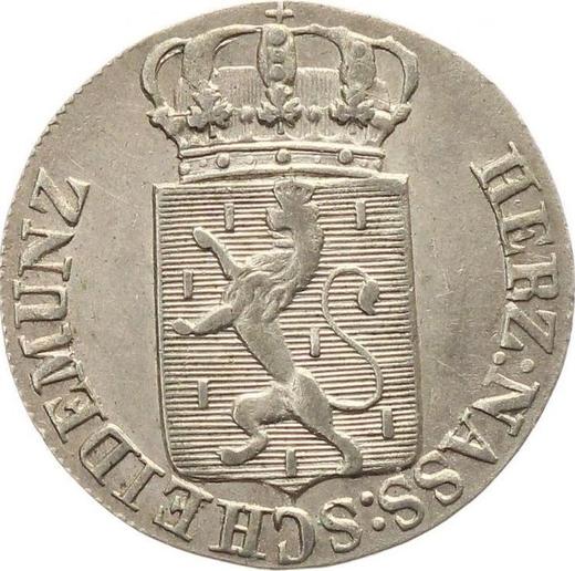 Obverse 6 Kreuzer 1825 - Silver Coin Value - Nassau, William