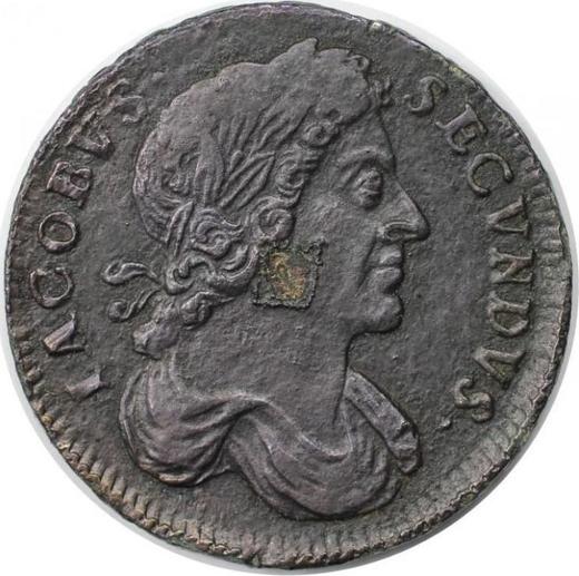 Obverse Halfpenny 1687 -  Coin Value - United Kingdom, James II