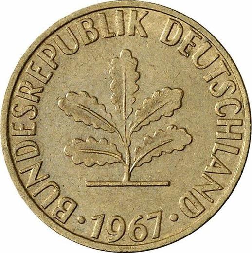 Reverse 5 Pfennig 1967 F - Coin Value - Germany, FRG