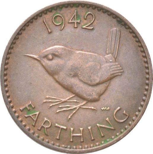 Revers 1 Farthing 1942 HP - Münze Wert - Großbritannien, Georg VI