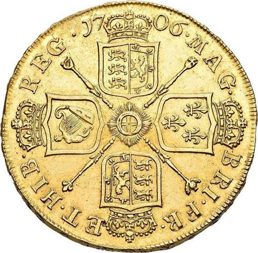 Reverse Five guineas 1706 "Post Union" - Gold Coin Value - United Kingdom, Anne