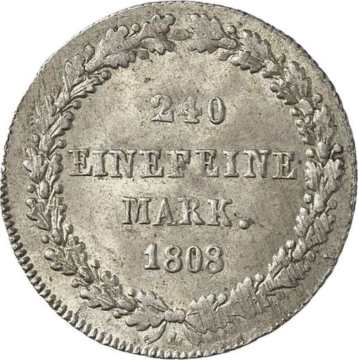 Reverse 5 Kreuzer 1808 L - Silver Coin Value - Nassau, Frederick Augustus