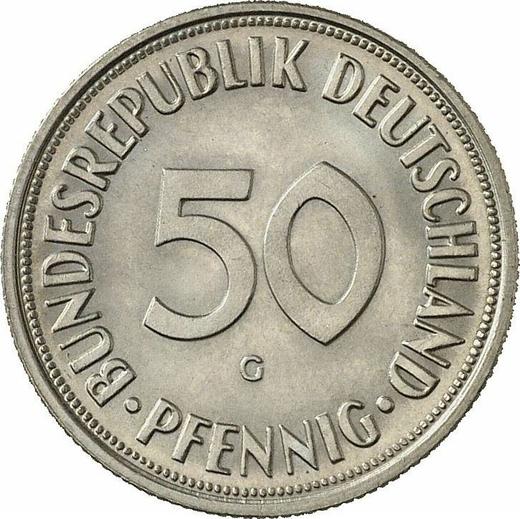 Obverse 50 Pfennig 1968 G -  Coin Value - Germany, FRG