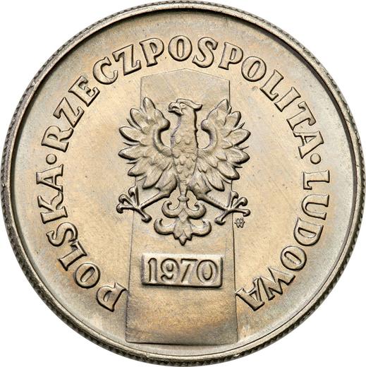 Awers monety - Próba 10 złotych 1970 MW "Byliśmy - Jesteśmy - Będziemy" Nikiel - cena  monety - Polska, PRL