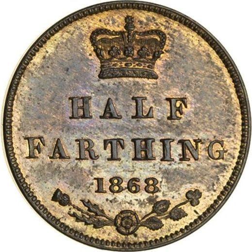Revers 1/2 Farthing 1868 - Münze Wert - Großbritannien, Victoria