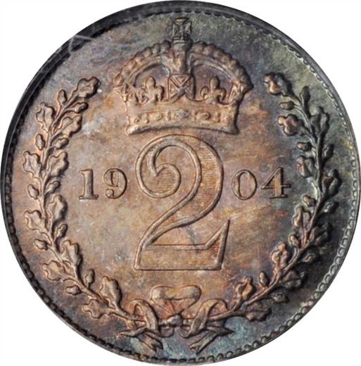 Reverse Twopence 1904 - Silver Coin Value - United Kingdom, Edward VII