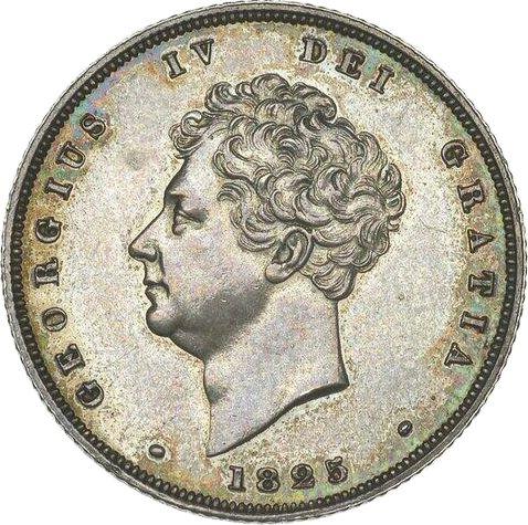 Obverse Pattern Shilling 1825 - Silver Coin Value - United Kingdom, George IV