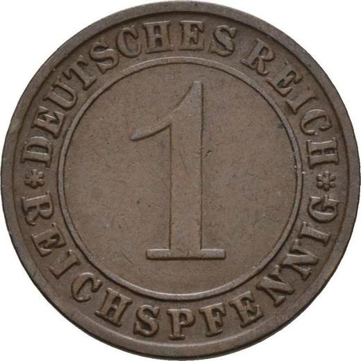 Awers monety - 1 reichspfennig 1930 F - cena  monety - Niemcy, Republika Weimarska