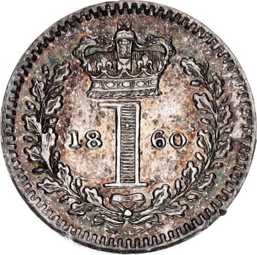 Reverso Penique 1860 "Tipo 1838-1887" - valor de la moneda de plata - Gran Bretaña, Victoria