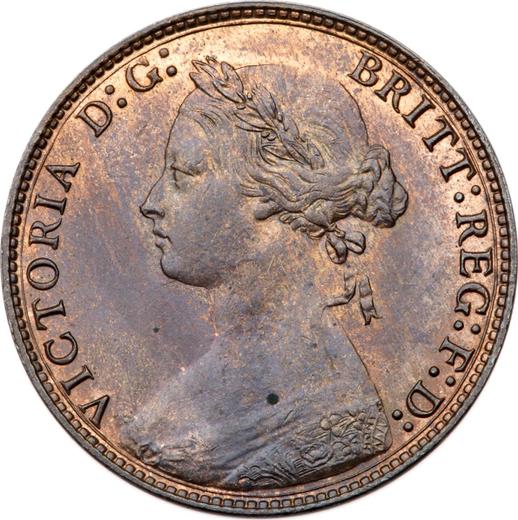 Avers 1/2 Penny 1875 - Münze Wert - Großbritannien, Victoria
