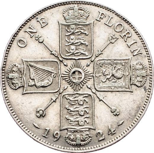 Reverse Florin 1924 - Silver Coin Value - United Kingdom, George V