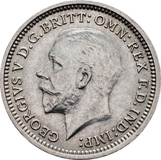 Avers 3 Pence 1936 "Typ 1927-1936" - Silbermünze Wert - Großbritannien, Georg V