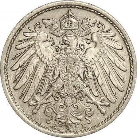 Reverse 10 Pfennig 1906 E "Type 1890-1916" -  Coin Value - Germany, German Empire