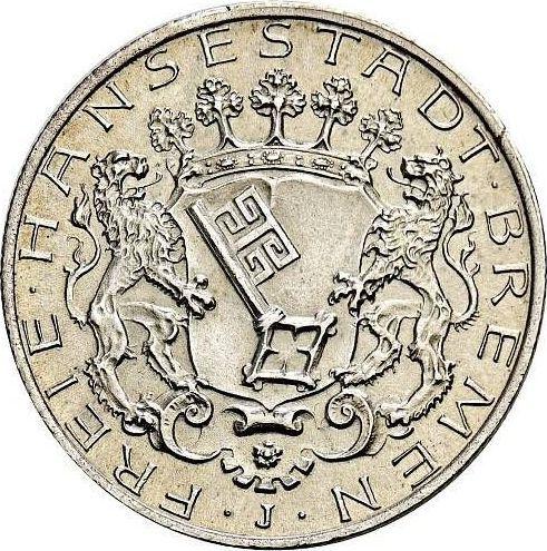 Obverse 2 Mark 1904 J "Bremen" - Silver Coin Value - Germany, German Empire