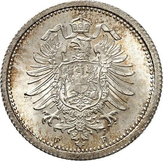 Reverse 20 Pfennig 1877 F "Type 1873-1877" - Silver Coin Value - Germany, German Empire