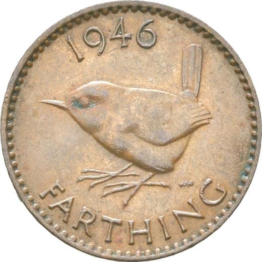 Revers 1 Farthing 1946 HP - Münze Wert - Großbritannien, Georg VI