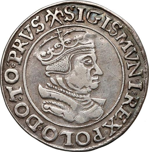 Obverse 6 Groszy (Szostak) 1539 "Danzig" - Silver Coin Value - Poland, Sigismund I the Old