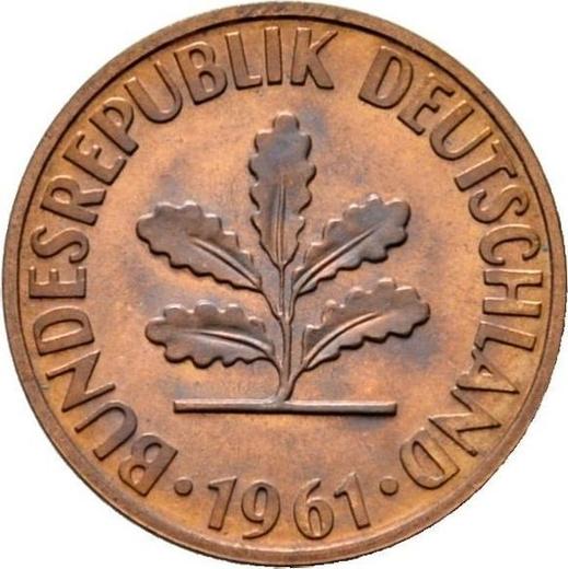 Reverse 2 Pfennig 1961 D - Coin Value - Germany, FRG