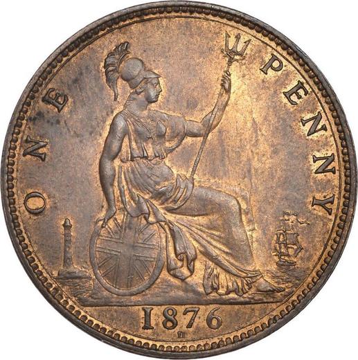 Reverse Penny 1876 H "Type 1860-1894" -  Coin Value - United Kingdom, Victoria