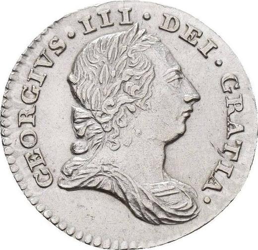 Anverso 3 peniques 1786 - valor de la moneda de plata - Gran Bretaña, Jorge III