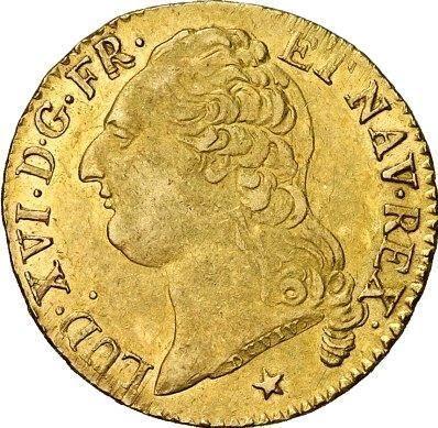 Awers monety - Louis d'or 1788 W - cena złotej monety - Francja, Ludwik XVI