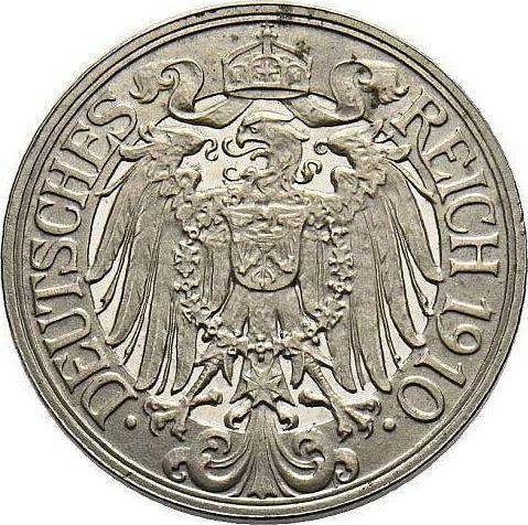 Reverse 25 Pfennig 1910 E "Type 1909-1912" -  Coin Value - Germany, German Empire