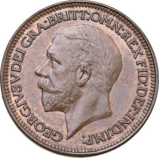 Obverse Farthing 1928 -  Coin Value - United Kingdom, George V
