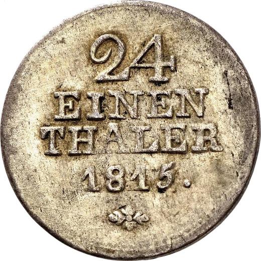 Reverse 1/24 Thaler 1815 - Silver Coin Value - Hesse-Cassel, William I
