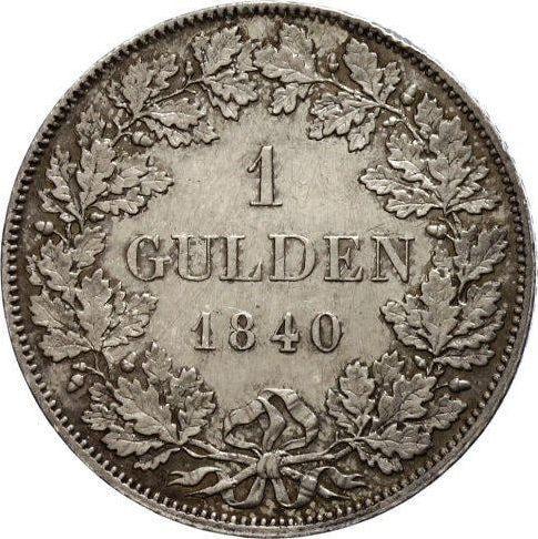 Reverse 1/2 Gulden 1840 - Silver Coin Value - Bavaria, Ludwig I