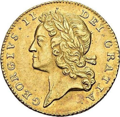 Obverse Guinea 1728 "Young Head" - Gold Coin Value - United Kingdom, George II
