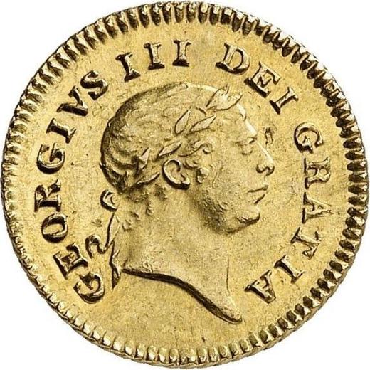 Anverso 1/3 de guinea 1806 "Segundo busto de laureado" - valor de la moneda de oro - Gran Bretaña, Jorge III