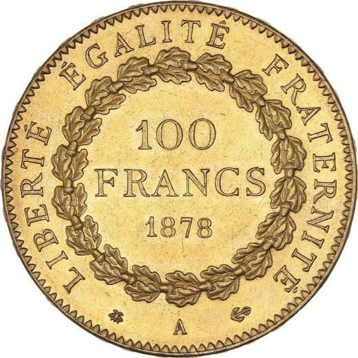 Reverse 100 Francs 1878 A "Type 1878-1914" - Gold Coin Value - France, Third Republic