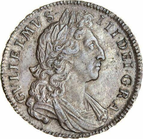 Obverse Halfcrown 1701 "New large shields" - Silver Coin Value - United Kingdom, William III