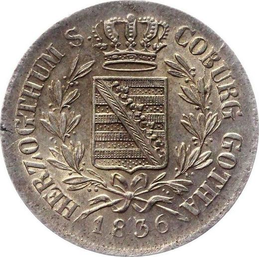 Obverse 6 Kreuzer 1836 - Silver Coin Value - Saxe-Coburg and Gotha, Ernest I