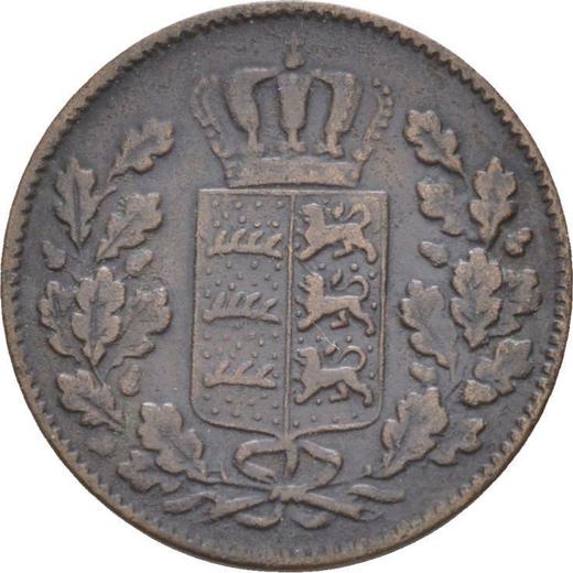Awers monety - 1/2 krajcara 1856 "Typ 1840-1856" - cena  monety - Wirtembergia, Wilhelm I