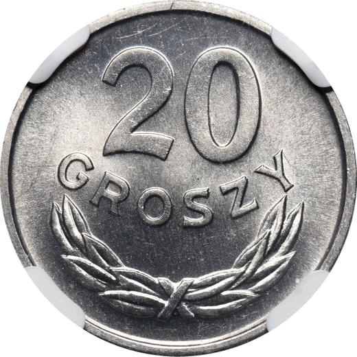 Reverse 20 Groszy 1966 MW -  Coin Value - Poland, Peoples Republic