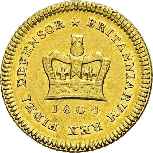 Rewers monety - 1/3 gwinei 1804 "Drugi popiersie laurowe" - cena złotej monety - Wielka Brytania, Jerzy III