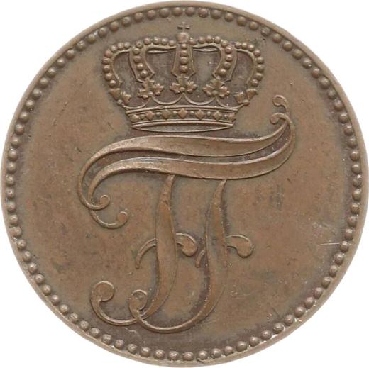 Obverse 3 Pfennig 1855 A -  Coin Value - Mecklenburg-Schwerin, Frederick Francis II