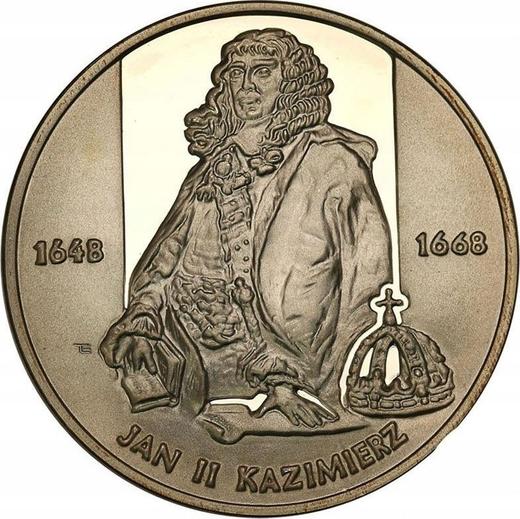 Reverse 10 Zlotych 2000 MW ET "John II Casimir" Half-length portrait - Silver Coin Value - Poland, III Republic after denomination