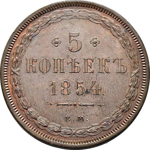 Reverse 5 Kopeks 1854 ЕМ -  Coin Value - Russia, Nicholas I