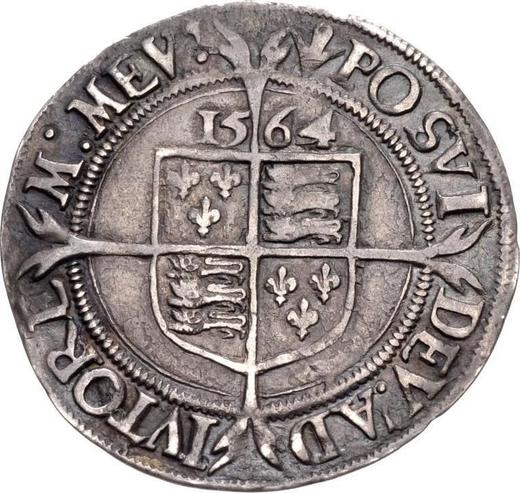 Reverse Sixpence 1564 "Third issues" Large portrait - Silver Coin Value - United Kingdom, Elizabeth I