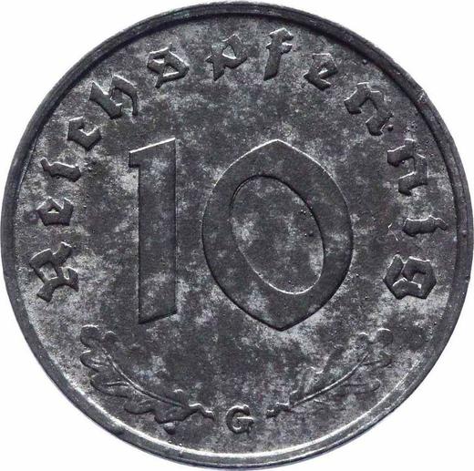 Obverse 10 Reichspfennig 1944 G "Type 1940-1945" -  Coin Value - Germany, Third Reich