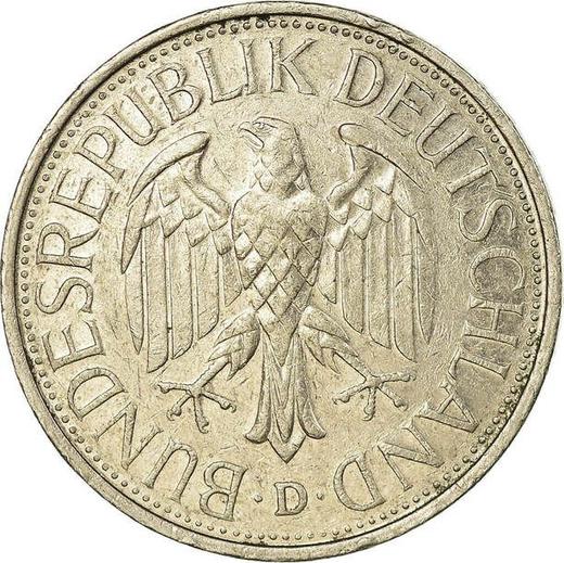 Reverse 1 Mark 1985 D - Coin Value - Germany, FRG