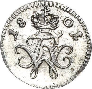 Awers monety - 1 fenig 1801 B - cena srebrnej monety - Ansbach-Bayreuth, Fryderyk Wilhelm III