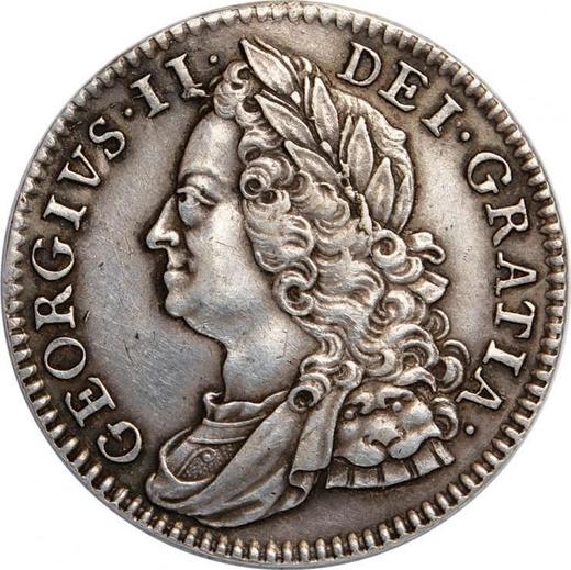 Obverse Shilling 1746 "Old Head" - Silver Coin Value - United Kingdom, George II